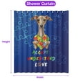 thumbnail image 5 of Autism Awareness Italian Greyhound Accept Understand Love Shower Curtain Greyhound Dog Lover Waterproof Bathroom Bathtub Curtain - 12003, 5 of 5