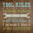thumbnail image 2 of Marrott, Stephanie 12x12 Gold Ornate Wood Framed with Double Matting Museum Art Print Titled - Tool Rules II, 2 of 4