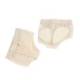 thumbnail image 3 of Paquete de 4 Tangas de Ballet Negras para Pies, Tanga de Ballet para el Abdomen del Antepié, Zapatos de Ballet Protectores para Gimnasia de Ballet del Vientre (Teñido de Negro/35-36), 3 of 5