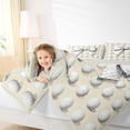 thumbnail image 4 of Erosebridal Golf Ball Sport 7pcs Bedding Comforter Set For Kids,Girls Cute Bowknot Queen Bedding Sets,Reversible lightgray, 4 of 7