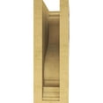 thumbnail image 4 of 4"W x 8"D x 12"H Classic Scroll Rough Cedar Woodgrain TimberThane Corbel, Primed Tan, 4 of 6