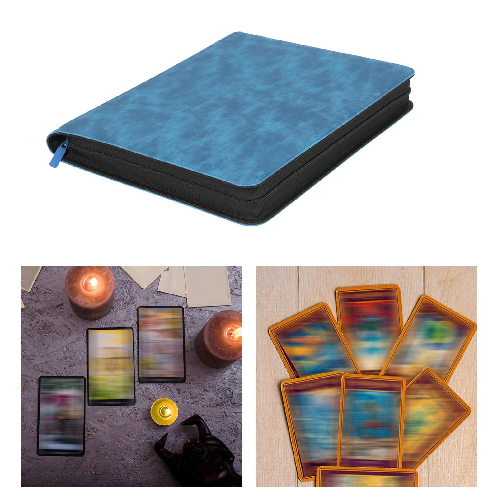 STARTIST Cards Binder 9 Pocket Trading Cards Binder 216 Cards Large Capacity Scrapbook Album Collector Storage Album for Gaming Cards Kids Blue