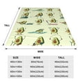 thumbnail image 3 of Honeii Avocado for Exercise Print Fleece Blanket - Throw Blanket for Bed, Sofa, Couch, Camping, and Travel , Microplush Ultra Soft Warm Blanket-40"x30", 3 of 7
