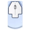 thumbnail image 1 of Tignapoo Tri-Mode Silent Wireless Bluetooth Mouse with Type-C Charging, 1600 DPI, 10M Range, Compatible with Windows & Mac, Blue, 1 of 7