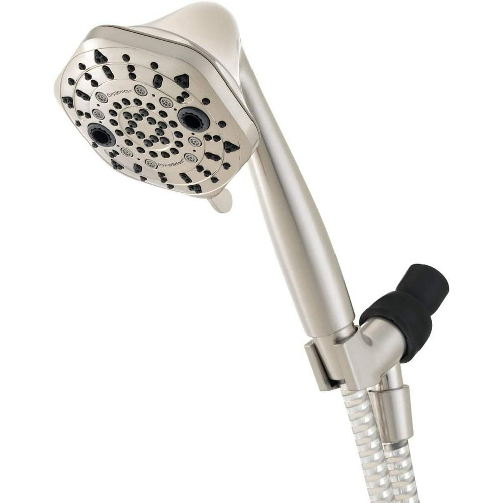 Shower Head Oxygenics 7 Spray Handheld PowerSelect Nickel Finish
