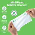 thumbnail image 4 of Fomin Mini Hand Sanitizer Wipes 6 Pack (8 Count) - Watermelon Mini Wet Wipe - pH Balanced, Biodegradable, Antibacterial On The Go Hand Sanitizing Wipes - Hypoallergenic, Plant-Based Travel Wipe, 4 of 6