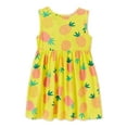 thumbnail image 3 of Wonder Nation Baby & Toddler Girls Pineapple Tank Dress, Sizes 12M-5T, 3 of 3