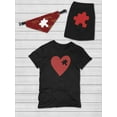 thumbnail image 5 of Jigsaw Heart Piece Petparent Shaped T-Shirt Women -Smartprints Designs, Female Medium, 5 of 5