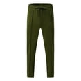 thumbnail image 6 of OSOLU Solid Color Men's Zipper Casual Thin Sports Sweatpants Breathable No Elasticity Trousers Pockets Pants Everyday Comfort Versatile Bottoms, 6 of 9