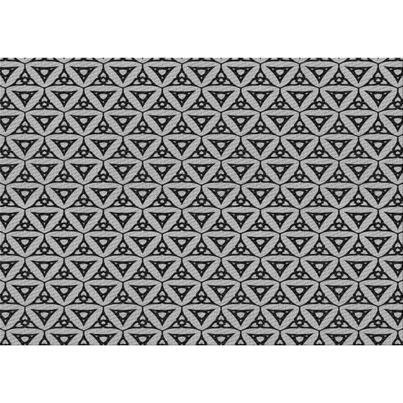 Ahgly Company Machine Washable Indoor Rectangle Transitional Silver Gray Area Rugs, 5' x 7'