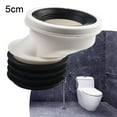 thumbnail image 3 of AFQH Drain Adapter Sewage Pipe Connection Outlet Pipe Rubber Sealing Ring Dark Turn Water Tank Sewage Pipe Toilet for Bathroom, 3 of 10