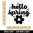 thumbnail image 2 of Hello Spring Self-Inking Rubber Stamp Ink Stamper - Red Ink - Large 1-1/2 Inch, 2 of 7