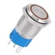 thumbnail image 4 of Interruptor de botón de metal 1NO 1NC de reinicio automático LED de 16 mm para modificación de automóvil (luz amarilla 12 V), 4 of 9