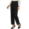 thumbnail image 4 of INSPIRE CHIC Women's Packets High Waisted Work Office Formal Casual Long Pants 2XL Black, 4 of 5