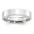 thumbnail image 5 of Platinum 5mm Flat Wedding Band Ring Size 9, 5 of 7