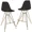 Transparent Black, variant on LeisureMod Cresco Modern Acrylic Bar Stool with Gold Chrome Steel Base and Footrest – Counter Height Chair for Kitchen Island, Breakfast Bar, or Dining Area Set of 2