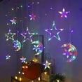 thumbnail image 2 of Ramadan Decoration 2024 Star Moon Led Curtain Garland String Light Islam Muslim Party Decor for Home Gift EID Mubarak Supplies, 2 of 7