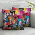 thumbnail image 3 of Orinice Colorful Splash Graphic Decorative Cushion Throw Pillow Cover for Home Couch Living Room Bed Sofa - Aesthetic Decorative 1PC 12x12in, 3 of 5