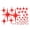 Red, variant on WYZCTTD 84 Pcs Sparkle Star Mirror Wall Stickers Removable Acrylic Self Adhesive Decal Decor