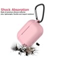 thumbnail image 2 of AirPods Pro Silicone Case, AirPods 3 Case with Keychain, Njjex Shockproof Protective Premium Silicone Cover Skin for Apple Airpods 3 2019 -Pink, 2 of 9