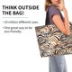 thumbnail image 2 of Fotbe Watercolor Zebra Bolsa Tote Estética de Lona con Estampado para Mujer - Bolsa Reutilizable de Hombro Casual para Vacaciones, Compras, Trabajo y Gimnasio, 2 of 8