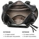 thumbnail image 4 of Bolso tipo barril Dasein de piel vegana suave para mujer, color negro, 4 of 6