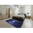 thumbnail image 5 of Ahgly Company Machine Washable Indoor Rectangle Transitional Night Blue Area Rugs, 2' x 3', 5 of 7