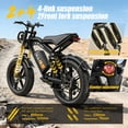 thumbnail image 6 of 20" x 4" Fat Tire Electric Bike, Peak 1500W Motor Dirt Adult Ebike with 48V 15.6Ah Removable Battery, Electric Mountain Bicycle with 7 Speed, UL2849, 6 of 10