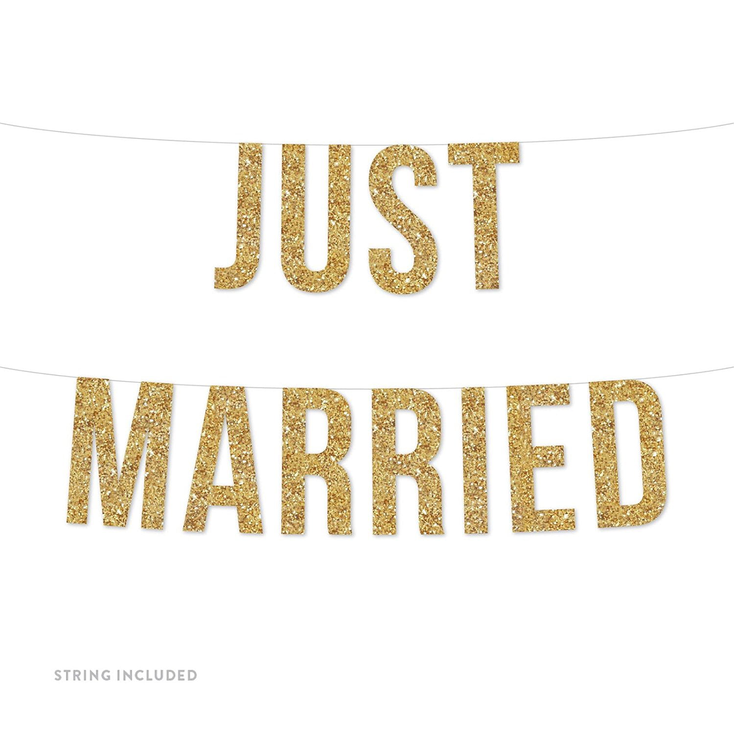 Details about   Just Married Holographic Foil Banner Ivory Silver Gold Wedding Party Decoration 