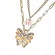 thumbnail image 3 of 1pc Dual-layer R Necklace Crafted Fash Accessory Necklace For Wedding Banquet, 3 of 4