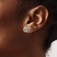 thumbnail image 4 of FJC Finejewelers 14 kt White Gold Love Knots Polished Love Knot Post Earrings 9 mm x 9 mm, 4 of 6