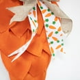 thumbnail image 4 of Dalrosia Orange Carrot Wreath with Burlap Bow and Eucalyptus Leaves, Front Door Easter Swag for Inside Outside Summer Spring Home Decor, 4 of 5