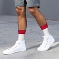 thumbnail image 5 of Mens Womens North Carolina Flag Hiker Cushion Crew Socks, 5 of 7