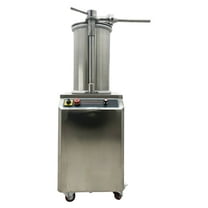 26L Hydraulic Sausage Filling Machine Automatic Meat Sausages Stuffer Maker with 3 Filling Nozzles 110V 400kg/h