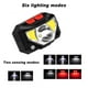 thumbnail image 4 of Wosthever Linterna frontal LED manos libres Lámpara de cabeza ajustable Linterna LED Linterna incorporada para correr al aire libre Camping carpas, 4 of 6