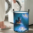 thumbnail image 2 of ZICANCN Laundry Basket Organizer, Castle Trees Collapsible Hamper for Bathroom Bedroom Laundry Room, Medium Size, 2 of 7