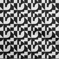 thumbnail image 1 of oneOone Silk Tabby Black Fabric Geometrical Quilting Supplies Print Sewing Fabric By The Yard 42 Inch Wide, 1 of 5