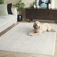 thumbnail image 3 of SAFAVIEH Penelope Kady Solid Shag Area Rug, Ivory, 4' x 6', 3 of 8