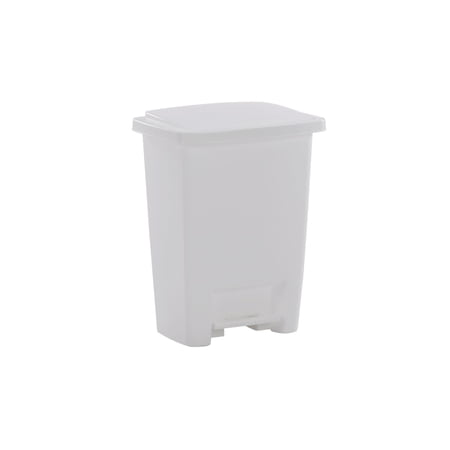 Rubbermaid 8.25G Step-On Trash Can, White