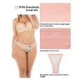 thumbnail image 3 of Barbra Women's Panties Seamless Thong with Band Small to Plus Sizes Multi-Pack, 3 of 6