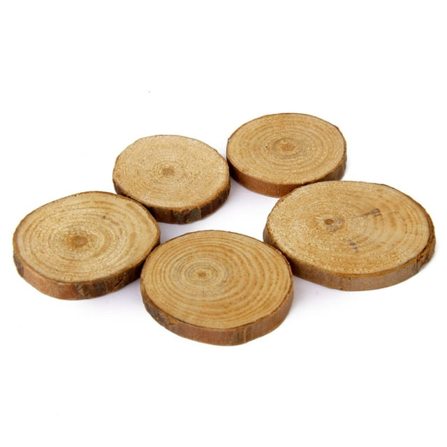 30 Tranches de Rondins en Bois Naturel Centre de Table Rustique de Mariage Décoration Intérieure /30 Pcs