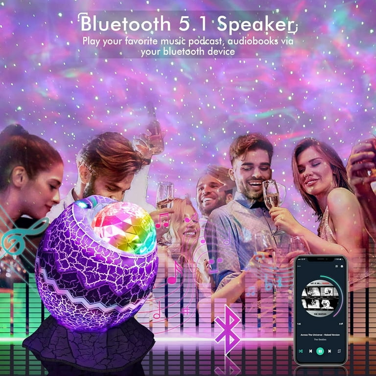 SUMKEA Star Projector - Nebulae Light & White Noise Machine