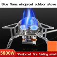 thumbnail image 3 of 3 Heads Gas Stove Tourist Camping Burners 5800W Folding Backpacking Furnace Outdoor Hiking Picnic BBQ Cooking Equipment, 3 of 5
