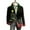 Dark Blue#01, variant on Pituace Men's Christmas Blazer Corduroy Xmas Print Holiday Party Jacket Slim Fit Casual Sport Coat