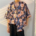 thumbnail image 2 of Camisa De Botones Para Hombre Hombres Casual Impreso Camisas Moda Top Blusa Camisas (B, XXL), 2 of 3