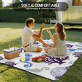 thumbnail image 4 of Seahorse Coral Coastal Outdoor Rug 6x9 Ft - Reversible Patio Rug Outdoor Camping Rugs, Nautical Summer Beach Ocean Sea Washable Indoor Outdoor Area Rugs, Non-Slip Outdoor Carpet Runner for Deck/Porch, 4 of 8