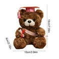 thumbnail image 3 of 7.1-Inch Blue Graduation Bear with Cap - Plush Stuffed Animal Doll, Class of 2025 Gift for Graduate, Photo Prop, Keepsake Souvenir & Party Decor Pink, 3 of 6