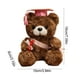 thumbnail image 3 of Oso de peluche graduación marrón, juguete de 7.1 pulgadas de alto, 3 of 6