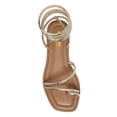 thumbnail image 2 of XYD Women Casual Lace Up Strappy Gladiator Flats Thong Open Toe Sandals Beach Dressy Summer Shoes Size 7.5 Gold, 2 of 5