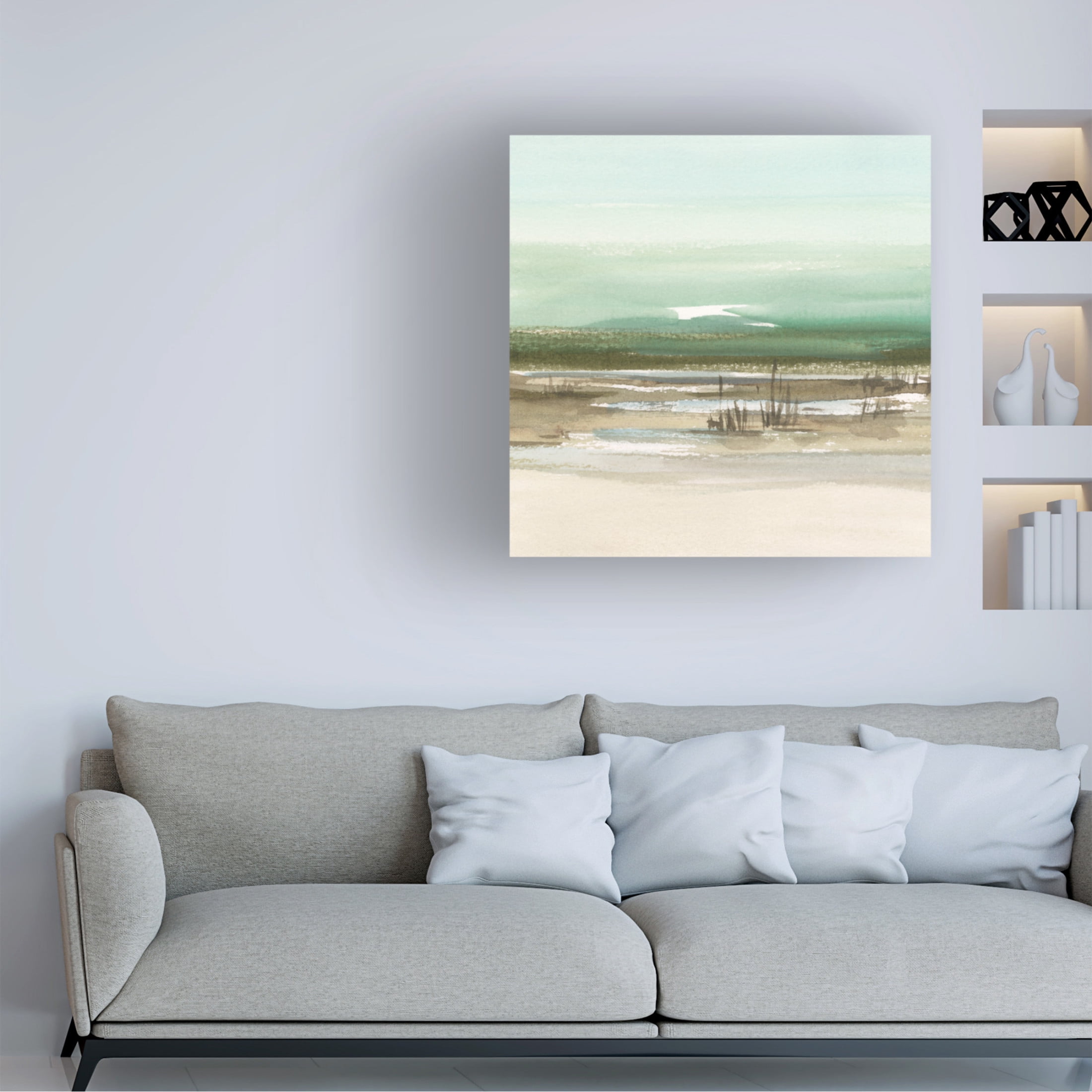Trademark Fine Art Ethan Harper Sparkling Marsh I Canvas Wall Art